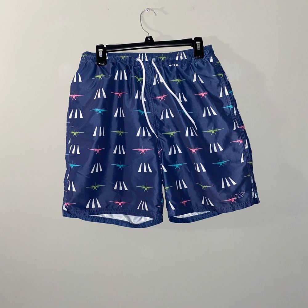 Vineyard vines airplane swim trunks